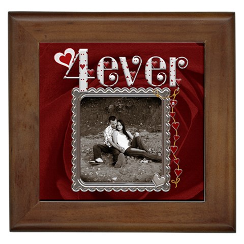 4 Ever Framed Tile By Lil Front