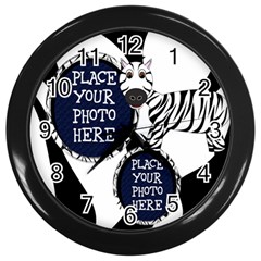 Zebra Clock - Wall Clock (Black)