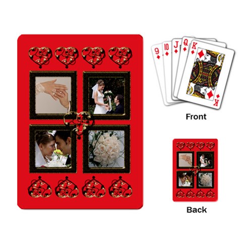 Wedding Thankyou Playing Cards By Deborah Back