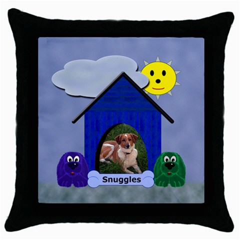 Doggie Throw Pillow By Chere s Creations Front