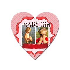baby girl - Magnet (Heart)
