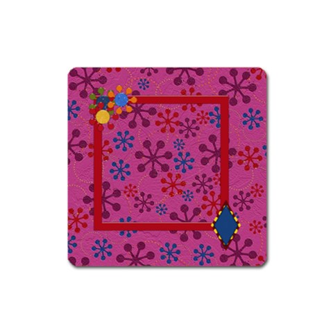 Abc Jump Square Magnet 1 By Lisa Minor Front