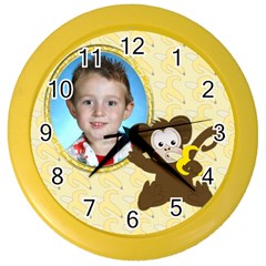 Monkey Clock - Color Wall Clock