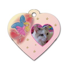 Fairy School Bag Dog Tag (2 sided) - Dog Tag Heart (Two Sides)