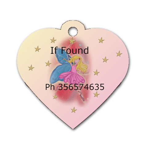 Fairy School Bag Dog Tag (2 Sided) By Deborah Back