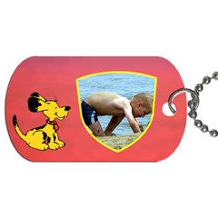 Puppy School Bag Dog Tag (2 sided) - Dog Tag (Two Sides)