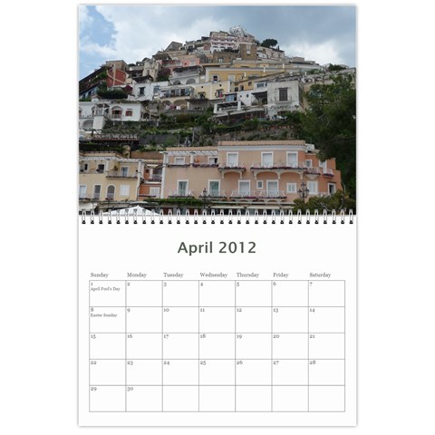 Italy Calendar For Dad By Kathryn Oberto Apr 2012