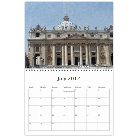 Italy Calendar For Dad By Kathryn Oberto Jul 2012