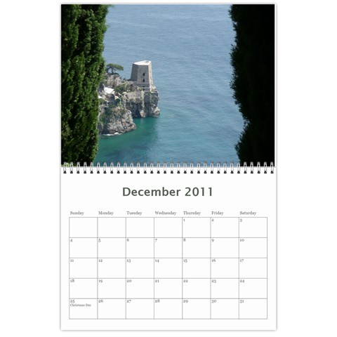 Italy Calendar For Dad By Kathryn Oberto Dec 2011