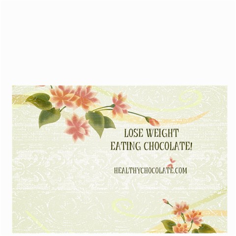 Healthy Chocolate Floral Bag  By Lynette Henk Front