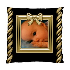 Black and Gold Cushion (2 sided) - Standard Cushion Case (Two Sides)