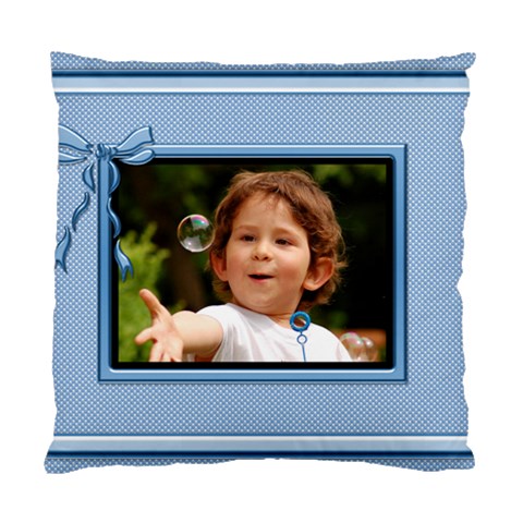 Pretty Blue Cushion (2 Sided) By Deborah Front