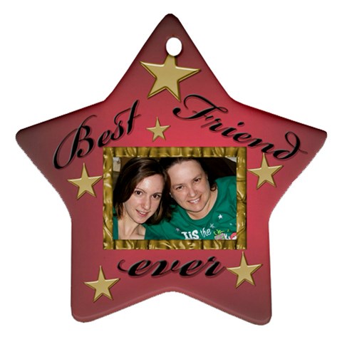 Best Friend Ornament (gift Tag) By Deborah Front