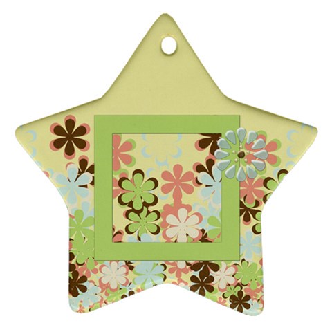 Spring Blossom Star Ornament By Lisa Minor Front