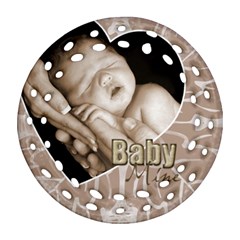 Baby Mine Single Sided Filigree Ornament