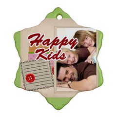 happy kids - Ornament (Snowflake)