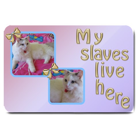 Slaves Large Door Mat By Deborah 30 x20  Door Mat