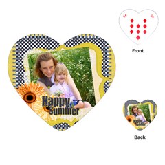 happy summer - Playing Cards Single Design (Heart)
