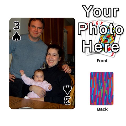 Photo Playing Cards By Lou Fazio Front - Spade3