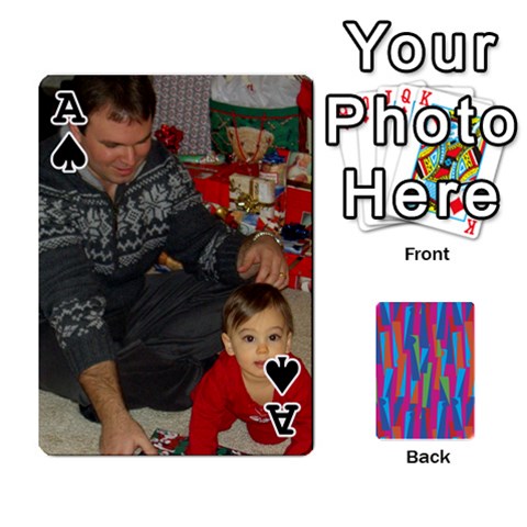 Ace Photo Playing Cards By Lou Fazio Front - SpadeA