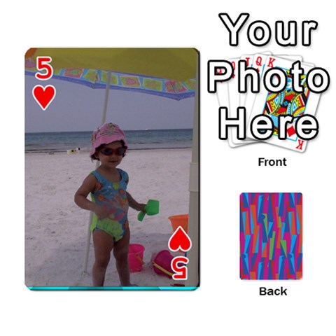 Photo Playing Cards By Lou Fazio Front - Heart5