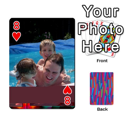 Photo Playing Cards By Lou Fazio Front - Heart8