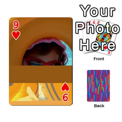 Photo Playing Cards By Lou Fazio Front - Heart9