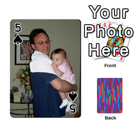 Photo Playing Cards By Lou Fazio Front - Spade5