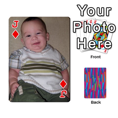 Jack Photo Playing Cards By Lou Fazio Front - DiamondJ