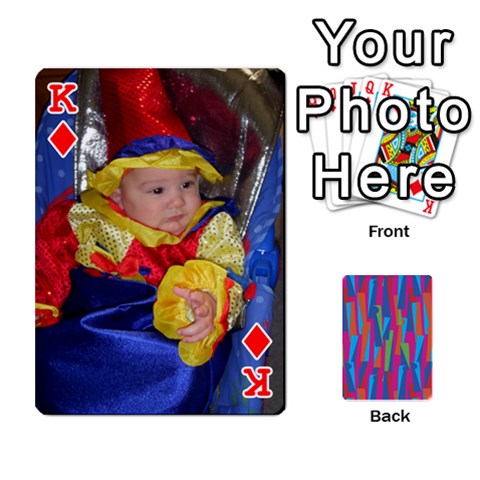 King Photo Playing Cards By Lou Fazio Front - DiamondK