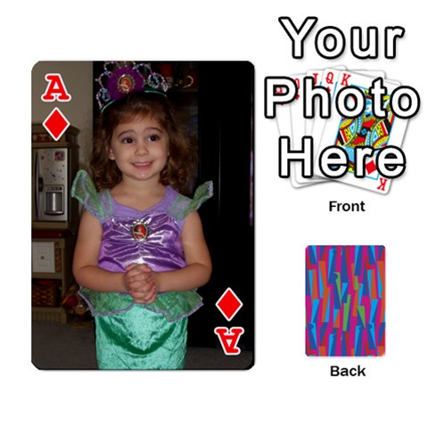 Ace Photo Playing Cards By Lou Fazio Front - DiamondA