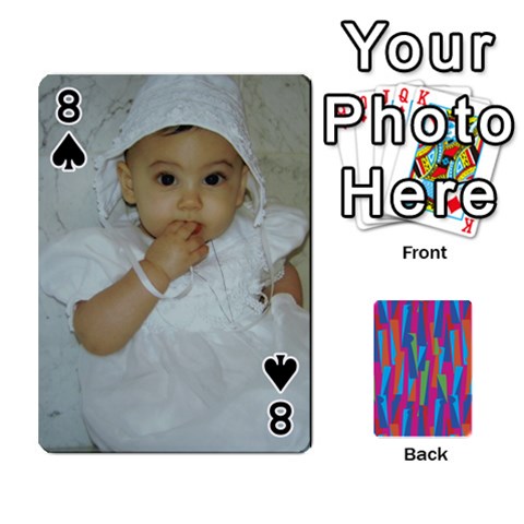 Photo Playing Cards By Lou Fazio Front - Spade8