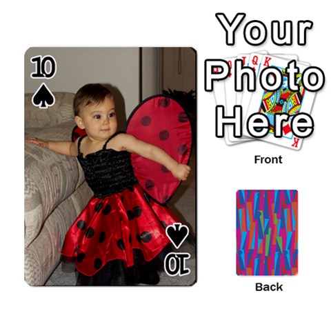 Photo Playing Cards By Lou Fazio Front - Spade10