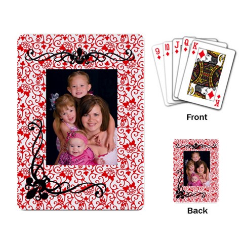 Girls Playing Cards By Casey Back