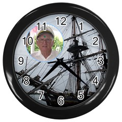 nautical clock - Wall Clock (Black)