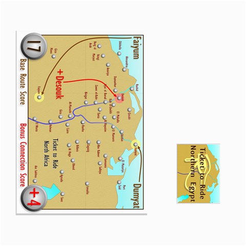 Ticket To Ride: Northern Egypt By Matthew Stevenson Front - Heart9