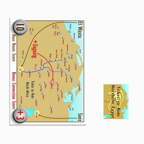 Ticket To Ride: Northern Egypt By Matthew Stevenson Front - Heart10