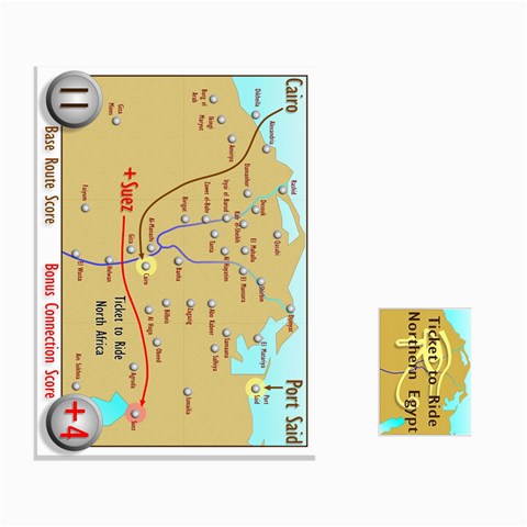 Ticket To Ride: Northern Egypt By Matthew Stevenson Front - Diamond7