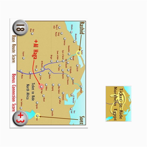 Ticket To Ride: Northern Egypt By Matthew Stevenson Front - Spade6