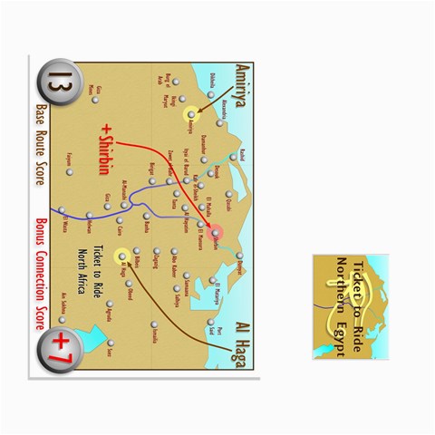 Ticket To Ride: Northern Egypt By Matthew Stevenson Front - Club7