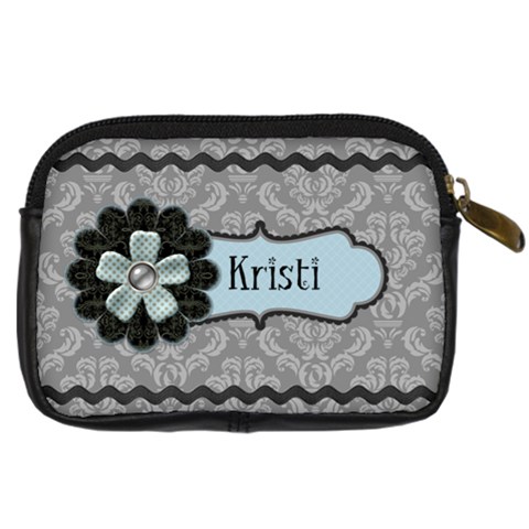 Flower Digital Camera Leather Case By Klh Back