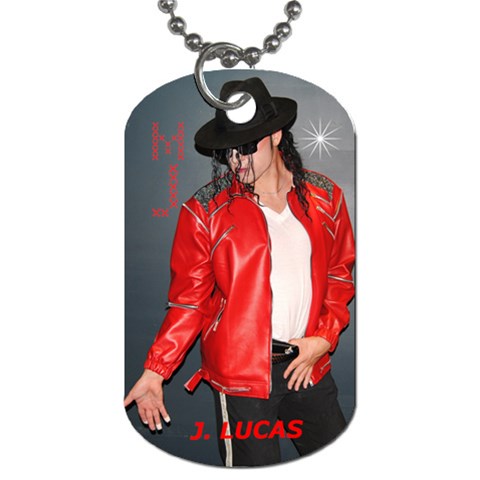 J  Lucas Dog Tag By Carol Schwenk Front