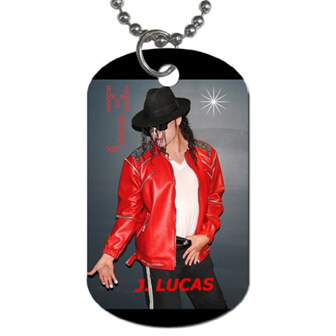 J  Lucas Dog Tag By Carol Schwenk Front