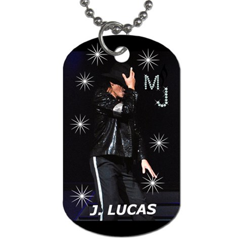 J  Lucas Dog Tag By Carol Schwenk Front