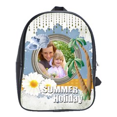summer holiday - School Bag (Large)