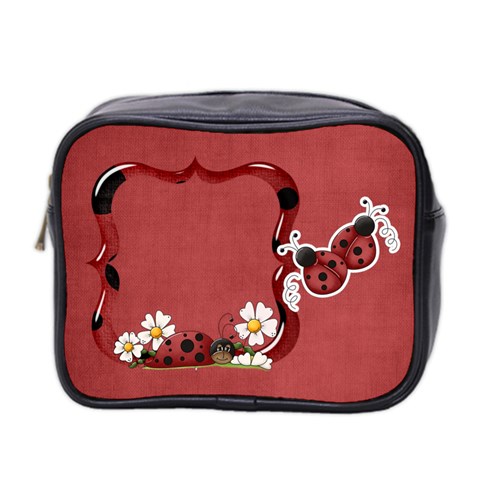 Lady Bug Mini Toiletries Bag By Elena Petrova Front