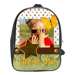 about me  - School Bag (Large)