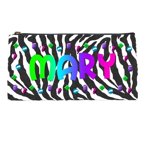 Zebra Pencil Bag By Paula Yagisawa Front