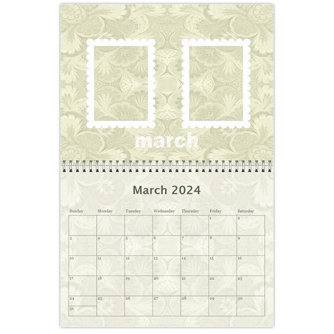 Damask Wedding 2025 Calendar  By Catvinnat Mar 2025