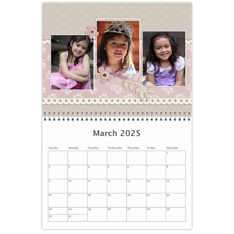 Calendar Mar 2025